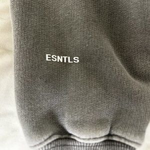 Grey Heavy Weight Cotton ESNTLS Oversized Hoodie and Sweatpants